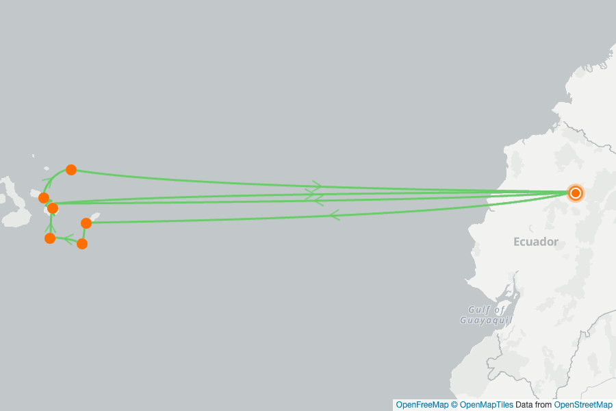 Itinerary Map image for Sud-est et Nord