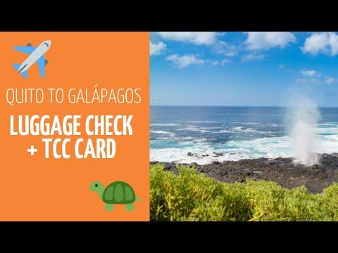 Arrival at Quito Airport: SICGAL Luggage Check and TCC Card for your flight to Galápagos