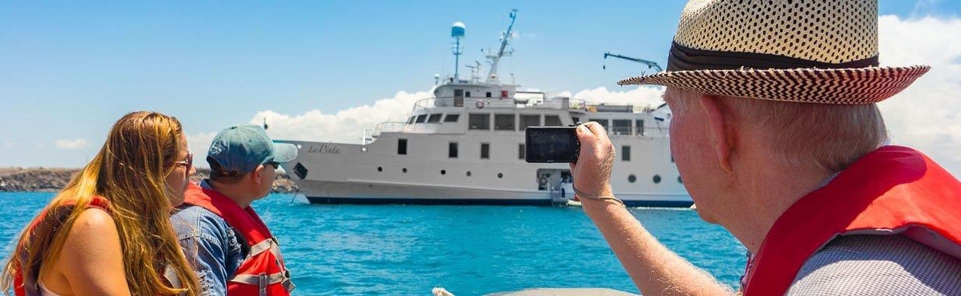 Filter media for: A selection of larger Galapagos cruise ships that include a 24h medical service page