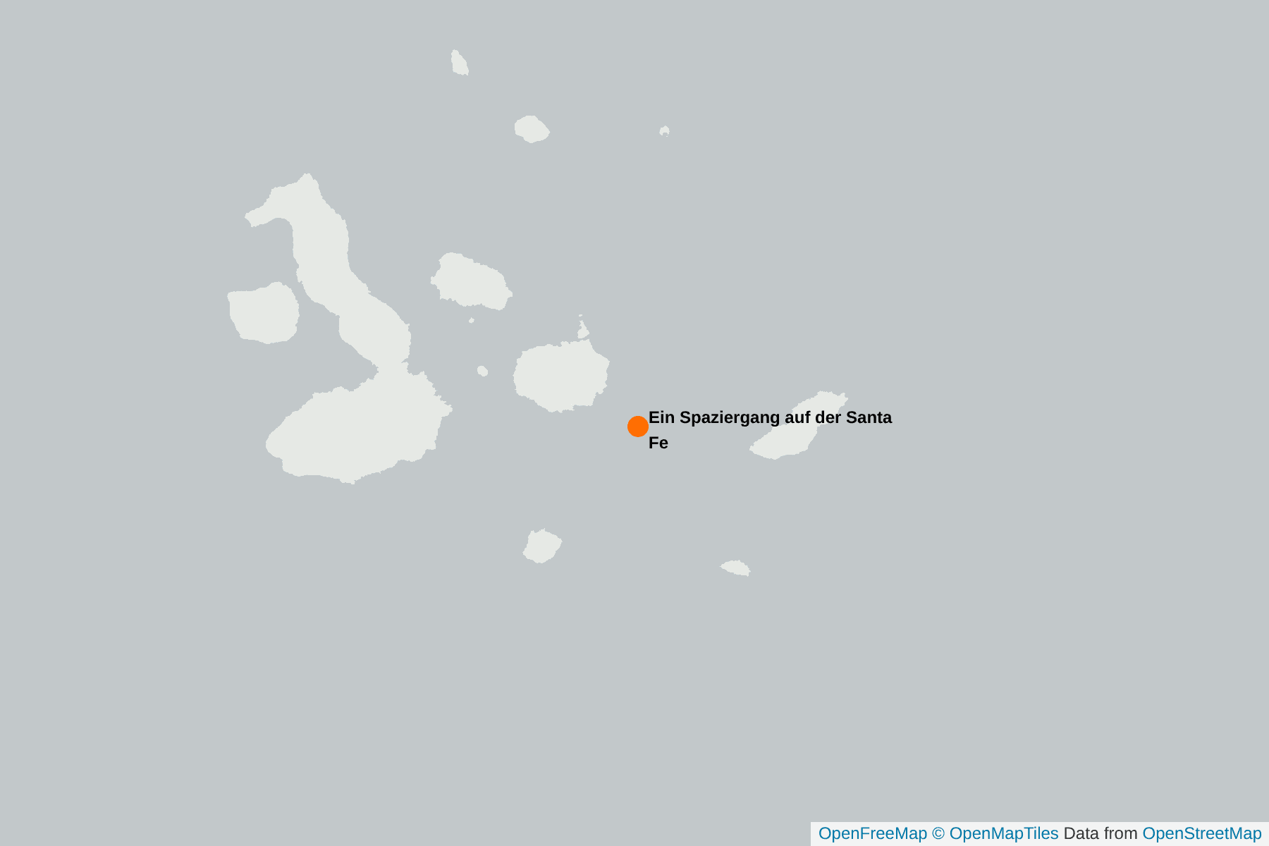 Karte von Galapagos Lavamöwe