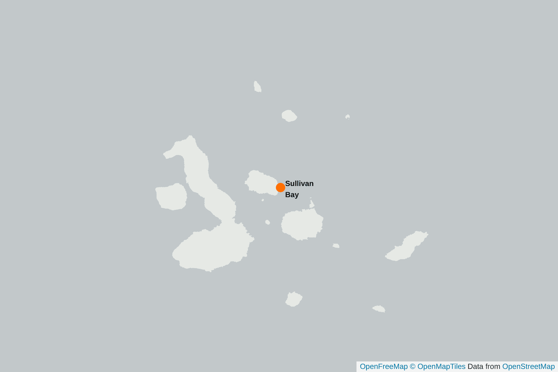 Karte von Sullivan Bay