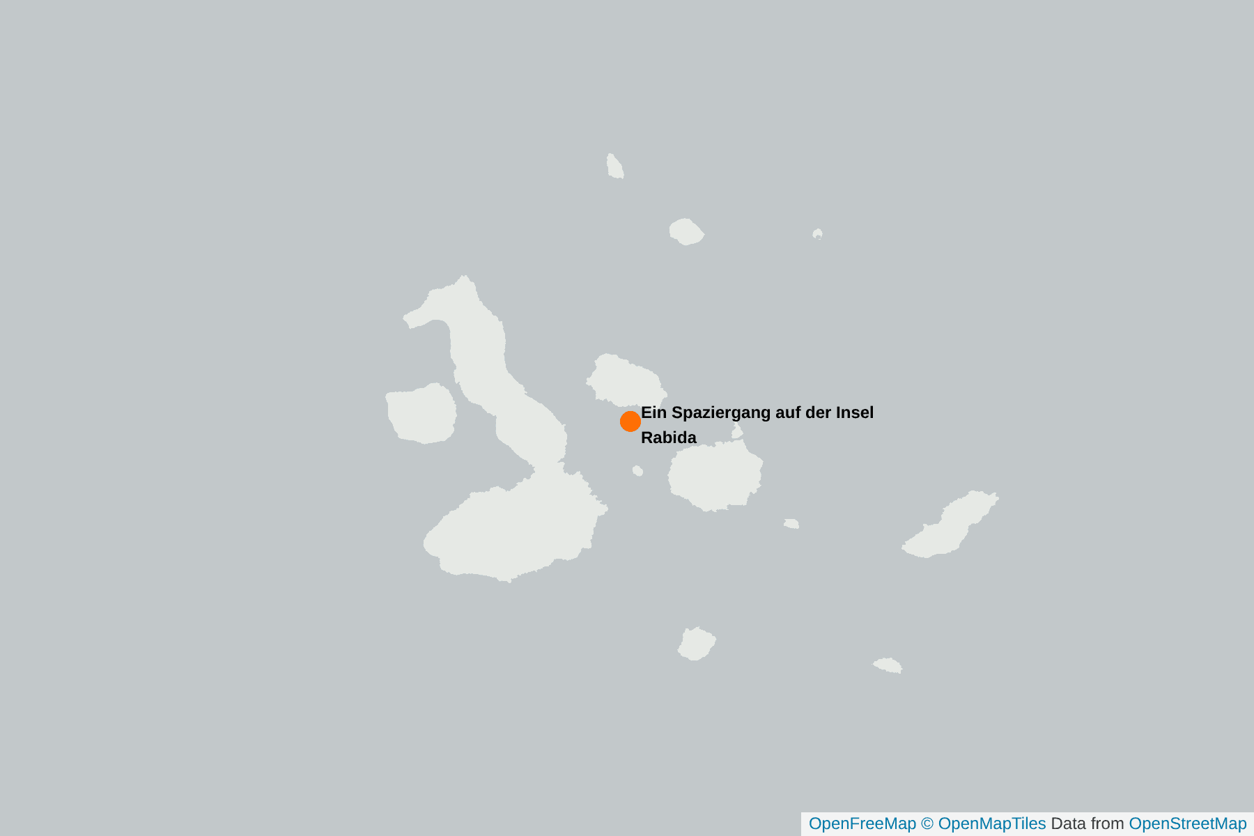 Karte von Ein Spaziergang auf der Insel Rabida