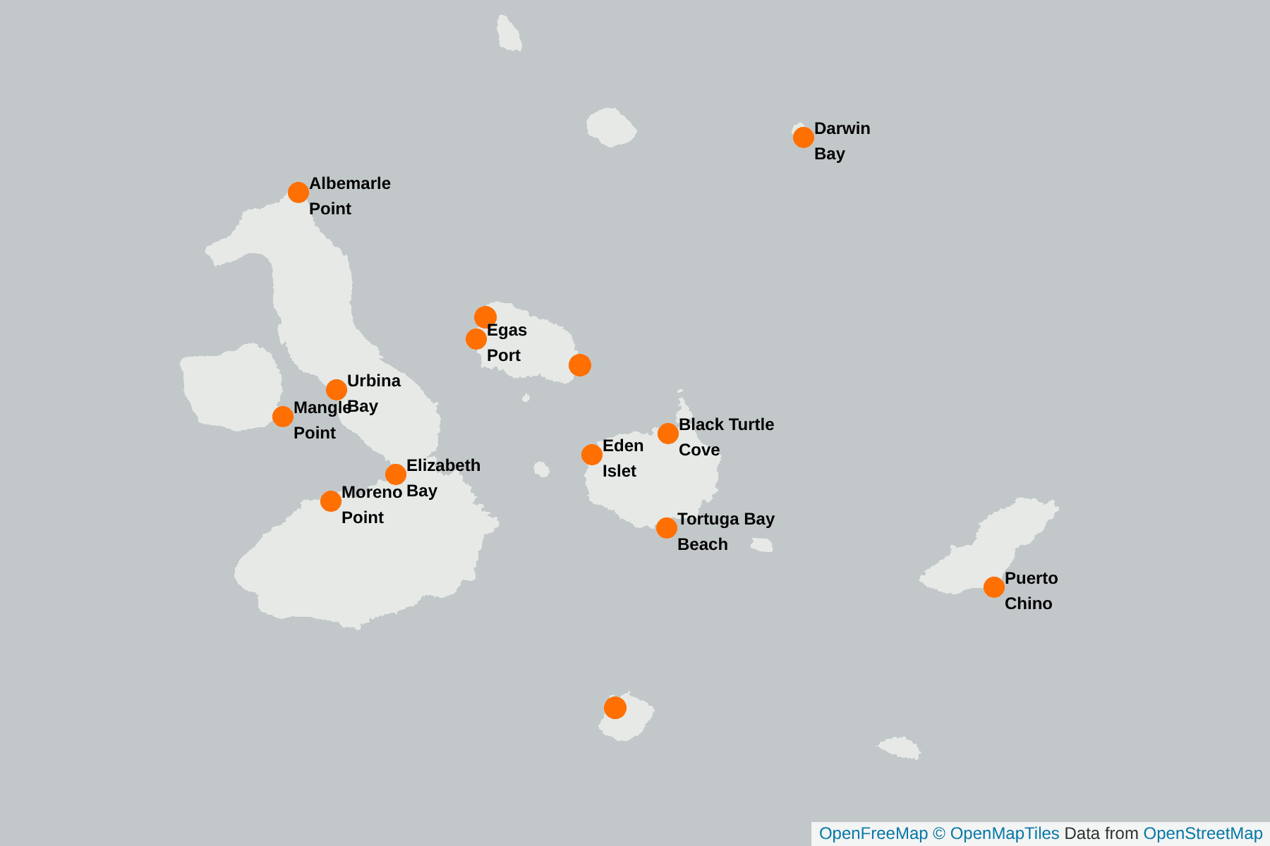 Map of Yellow-crowned Night Heron