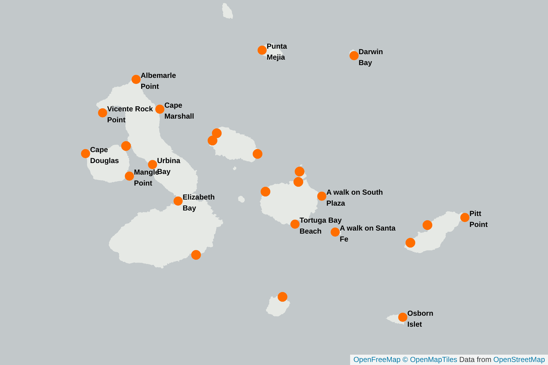 Map of Brown Pelican