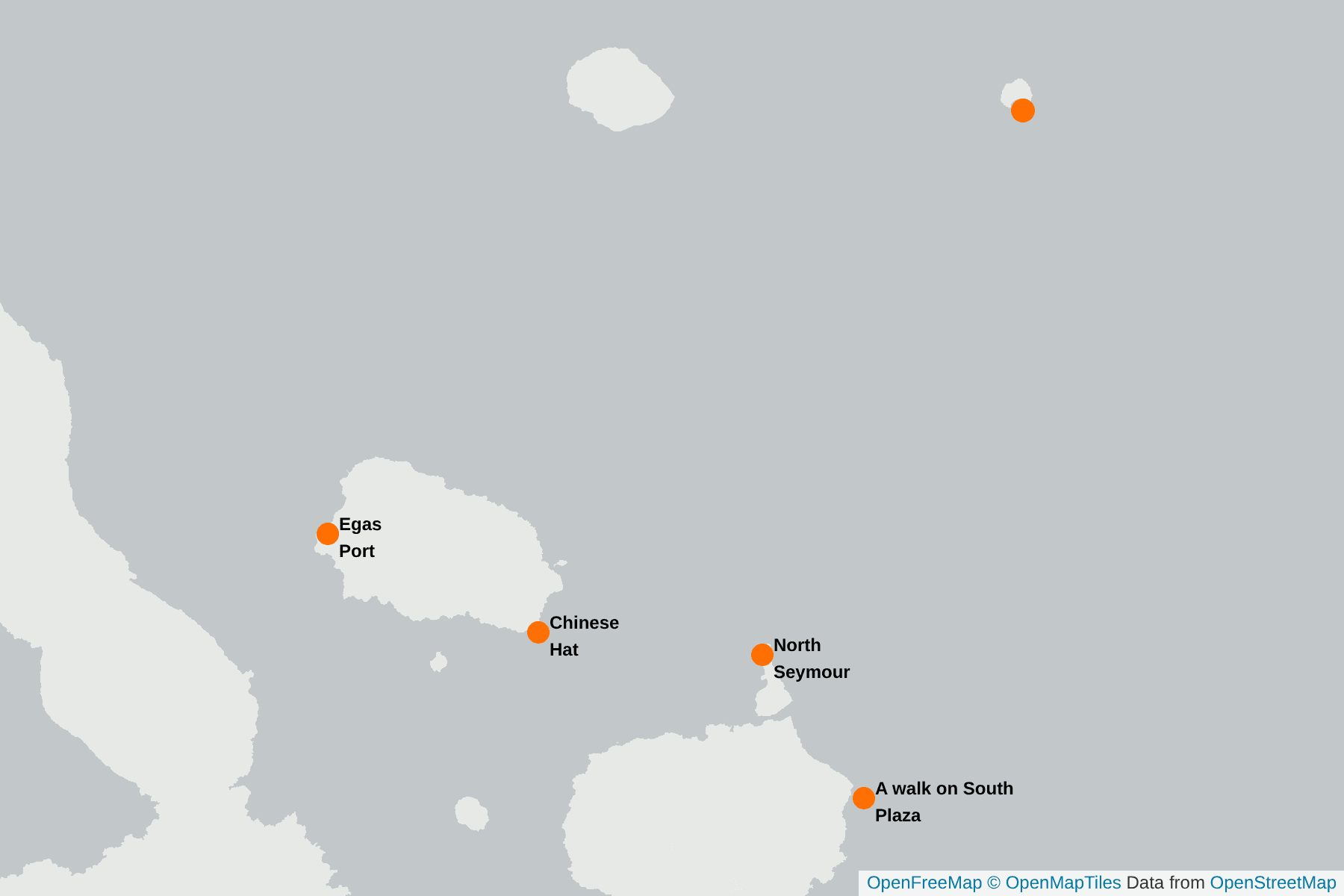 Map of Swallow-Tailed Gull