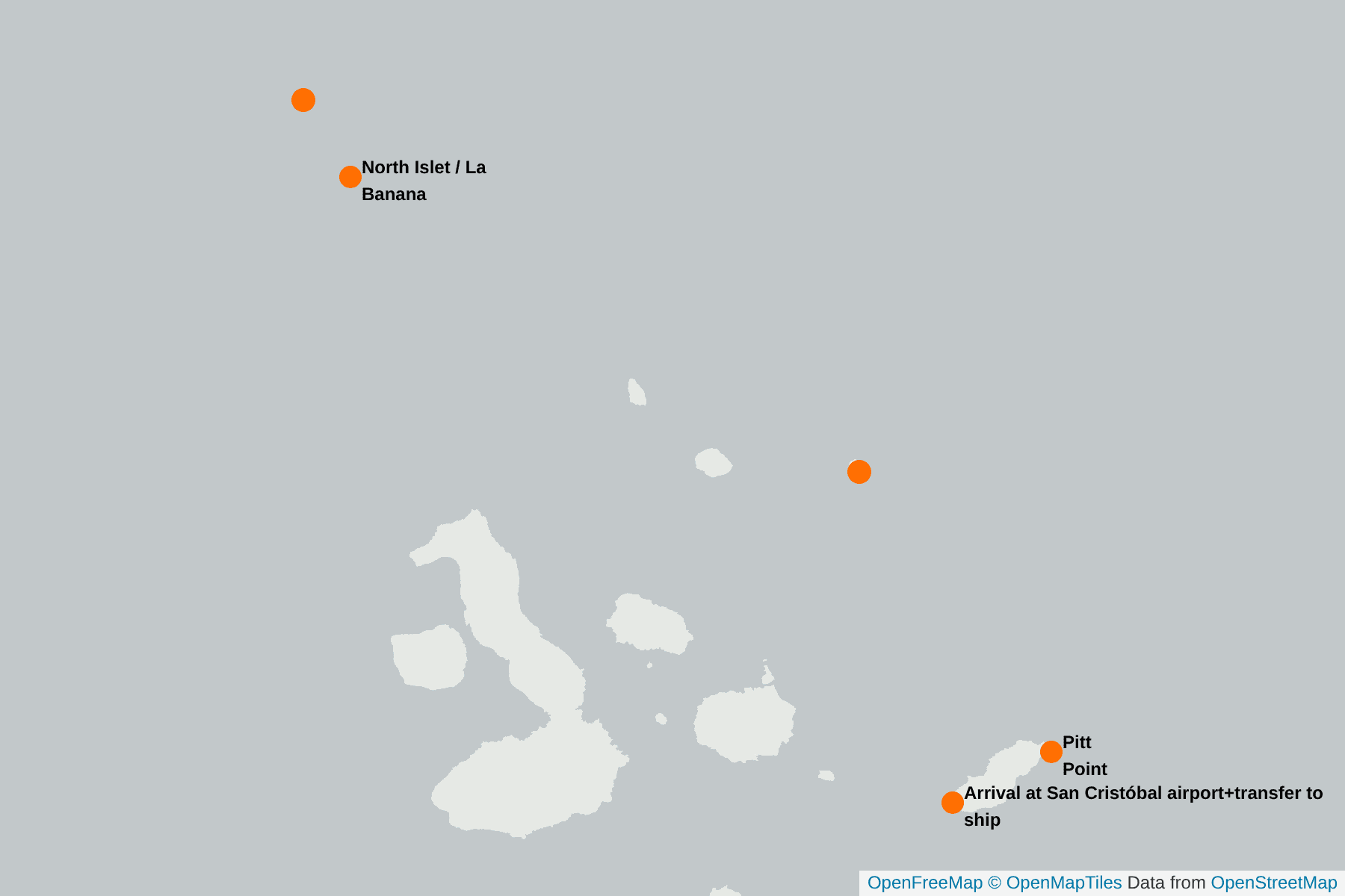 Map of Red-Footed Booby