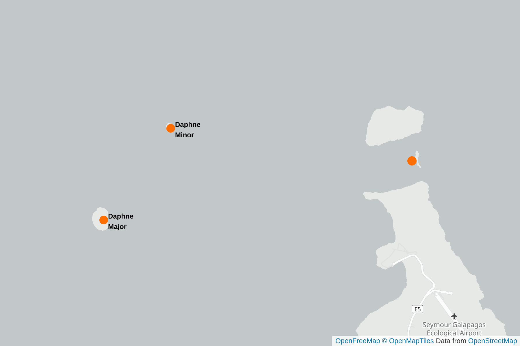 Map of Baltra