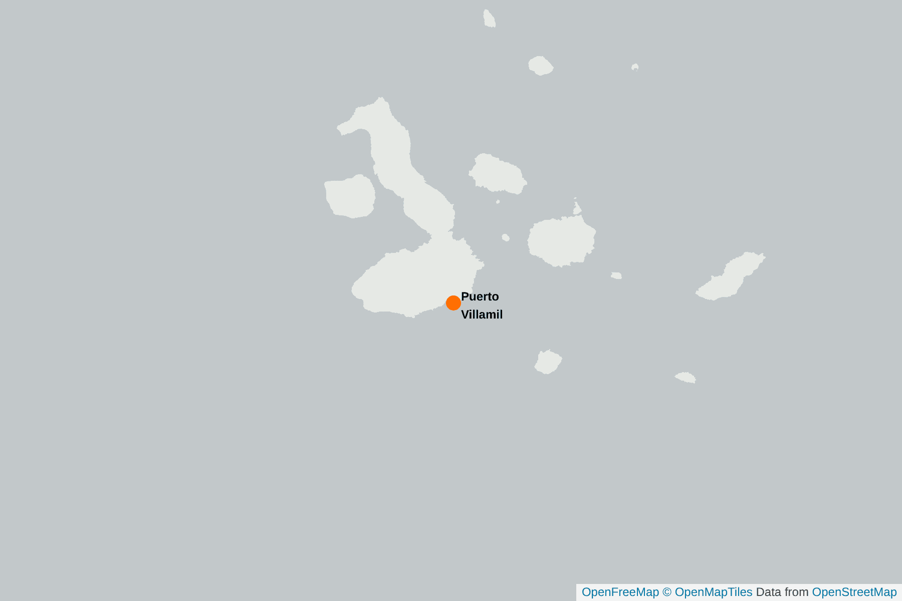 Map of Puerto Villamil