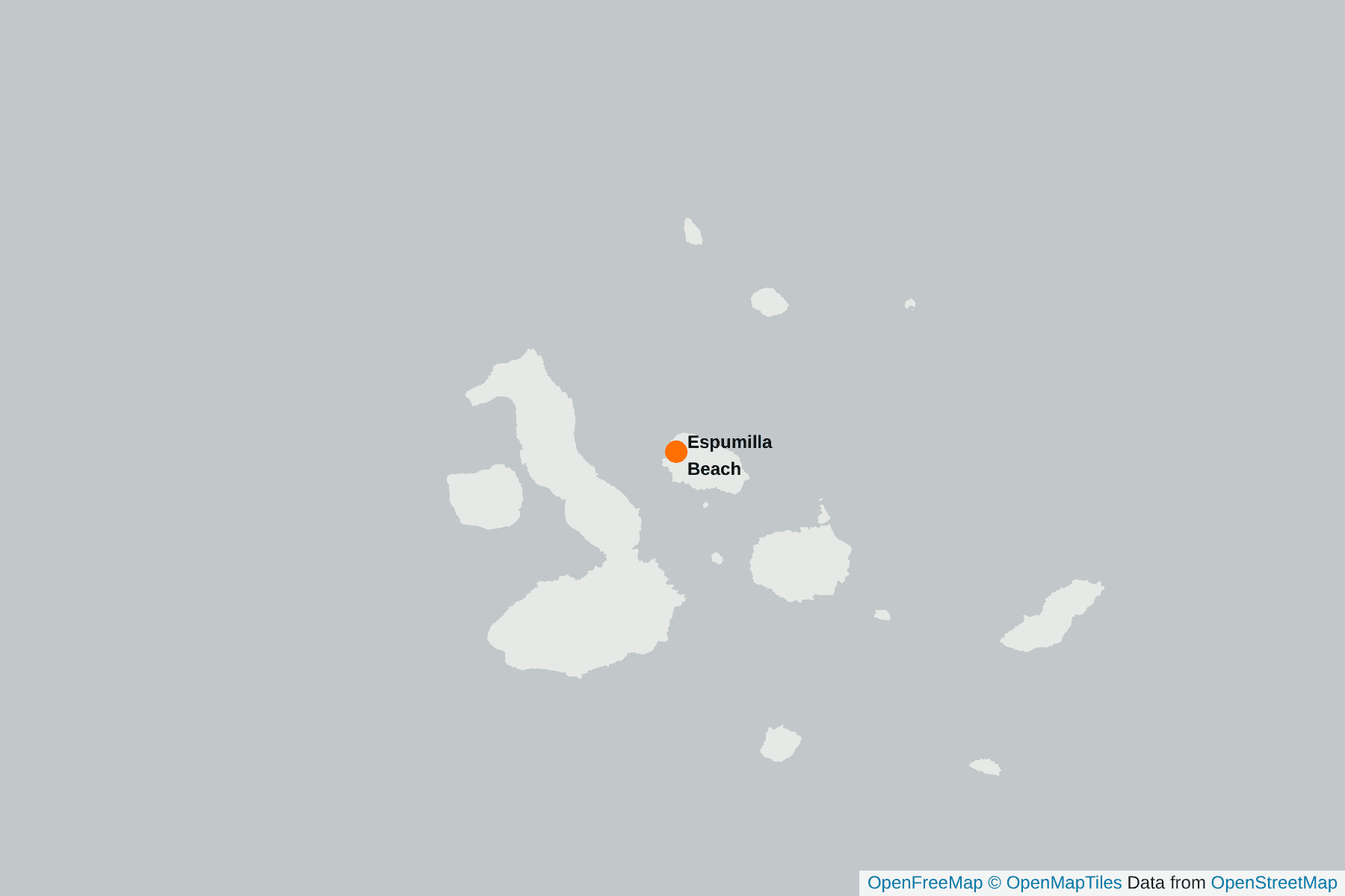 Map of Espumilla Beach