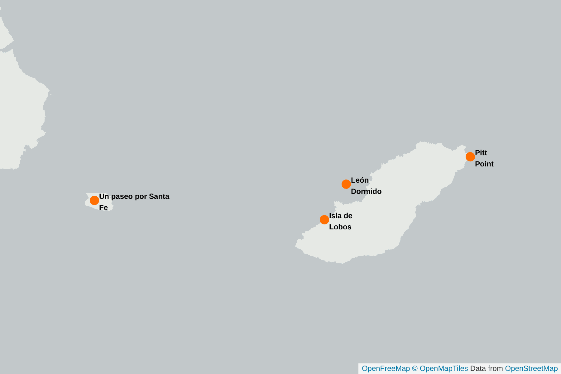 Mapa de Galapagos Gürtelfischer