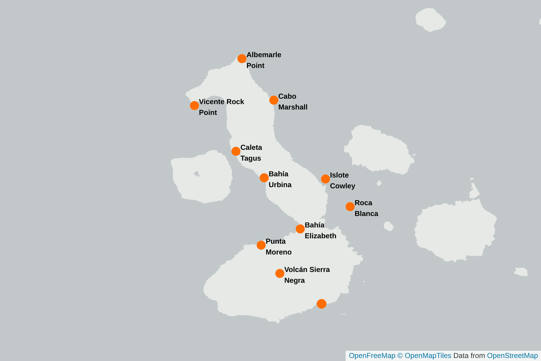 Mapa de Isabela