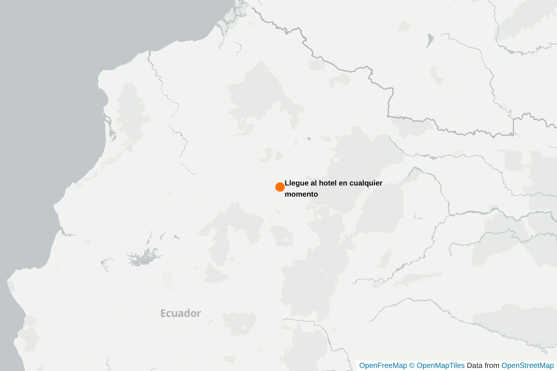 Mapa de Llegue al hotel en cualquier momento