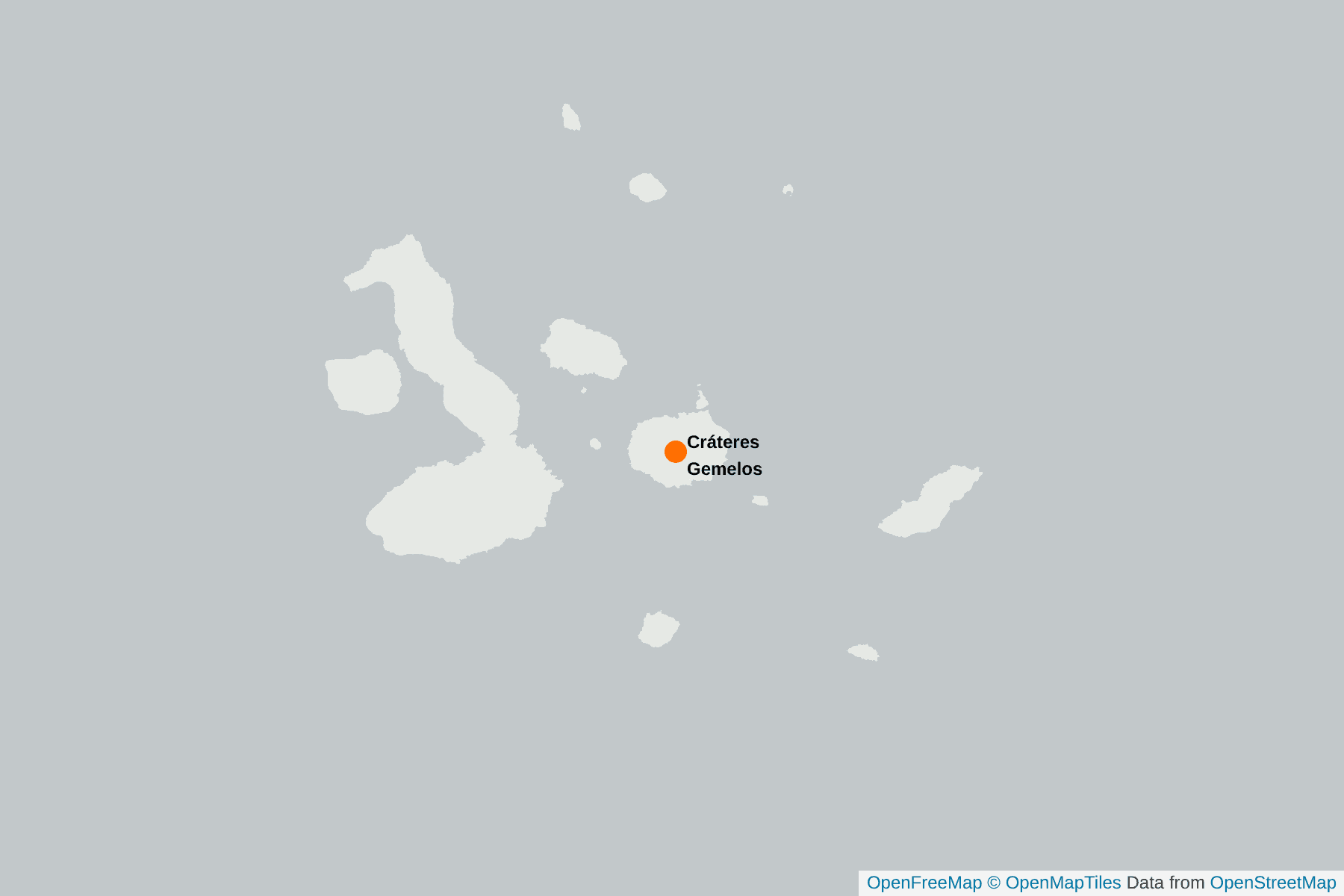 Mapa de Cráteres Gemelos