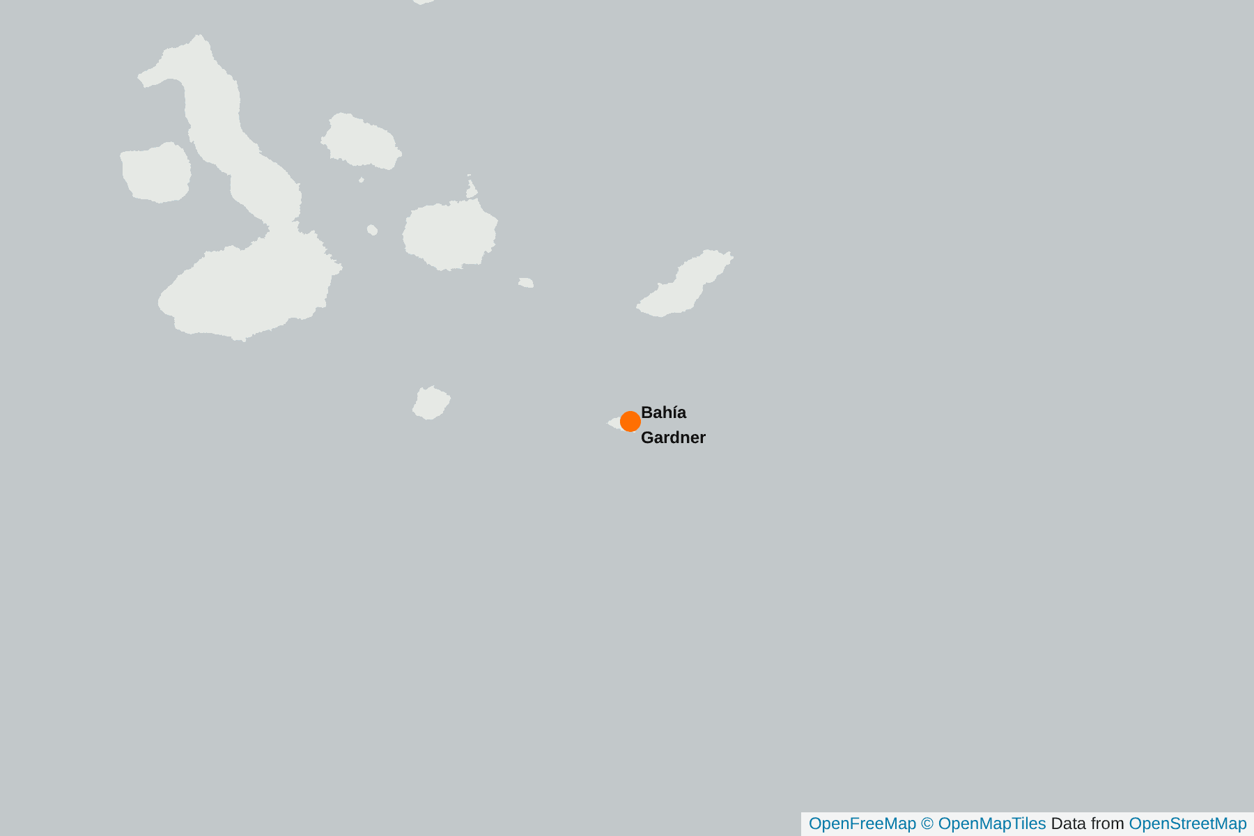 Mapa de Bahía Gardner