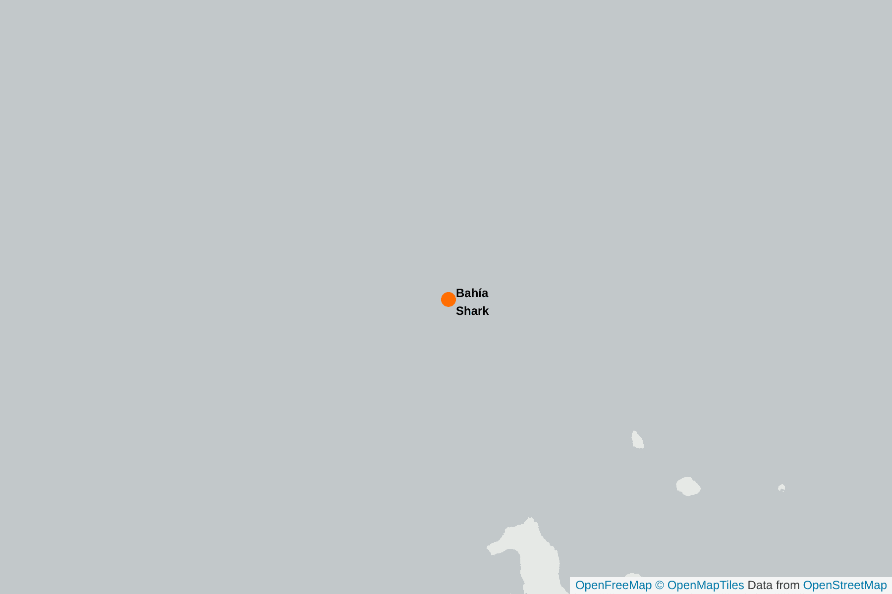 Mapa de Bahía Shark