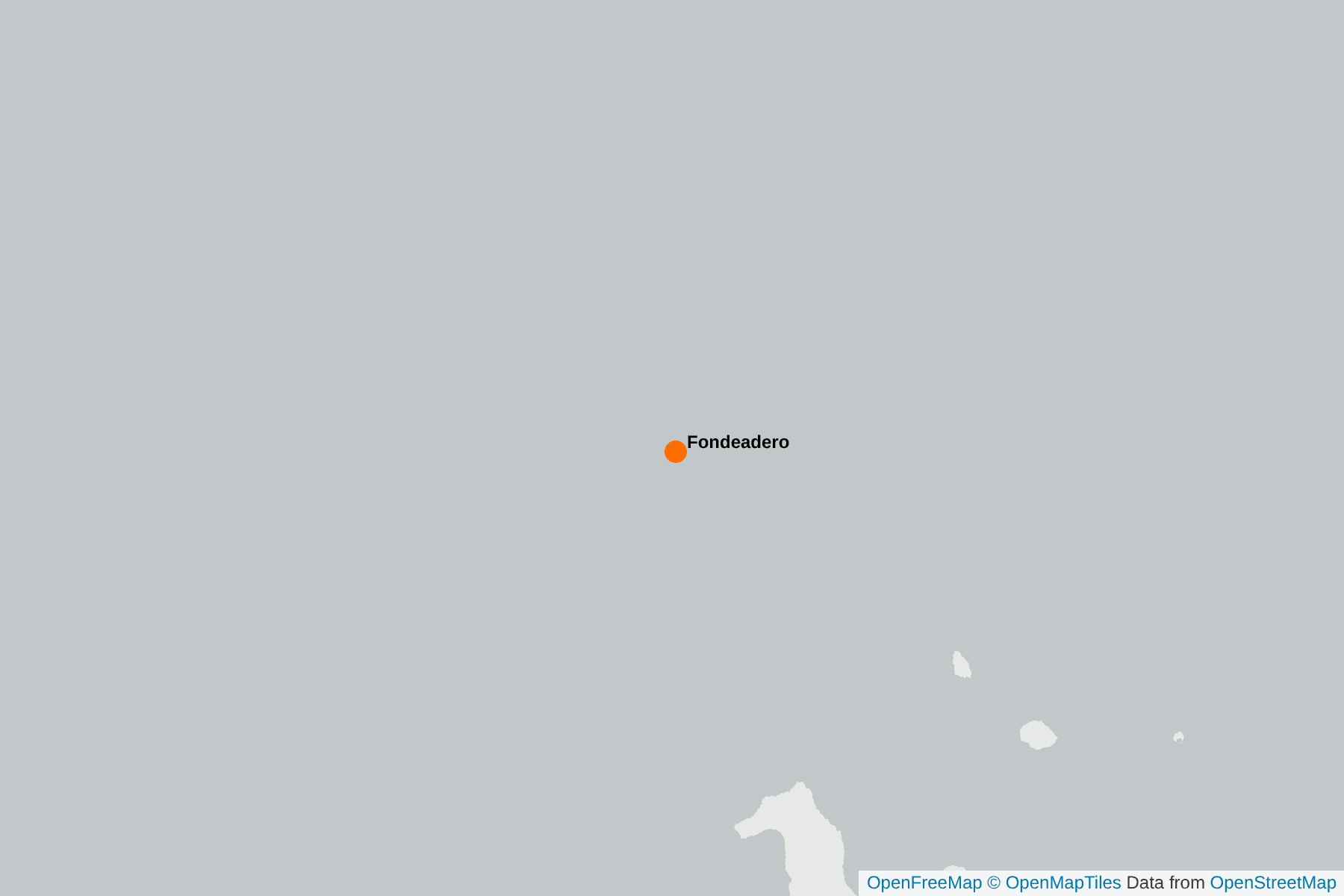 Mapa de Fondeadero