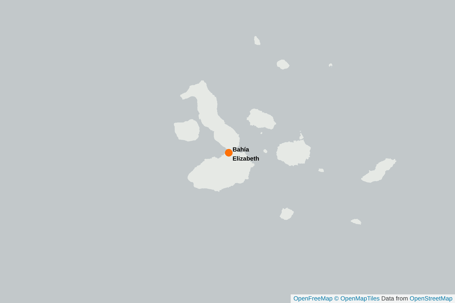 Mapa de Bahía Elizabeth