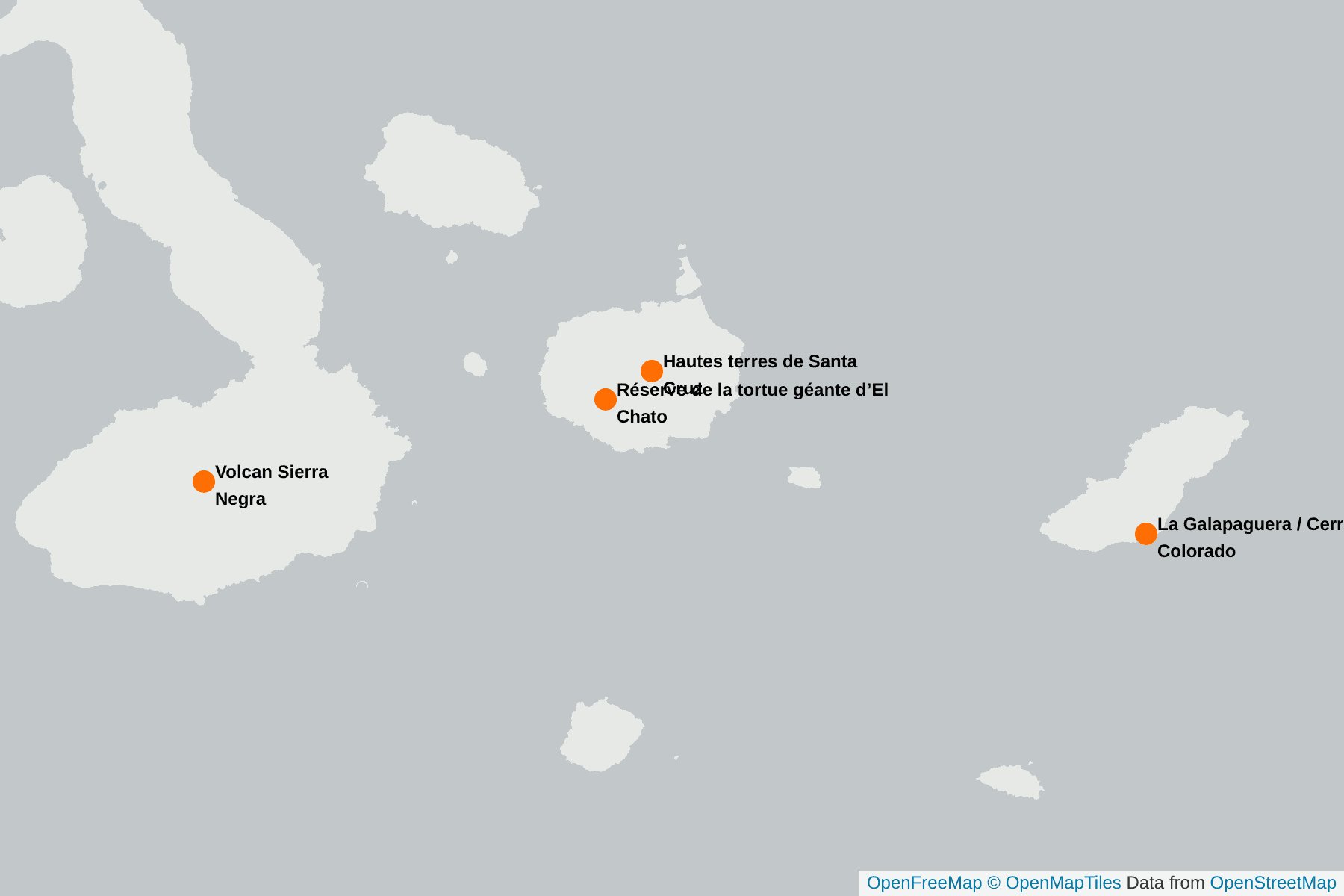 Carte de Râle des Galapagos