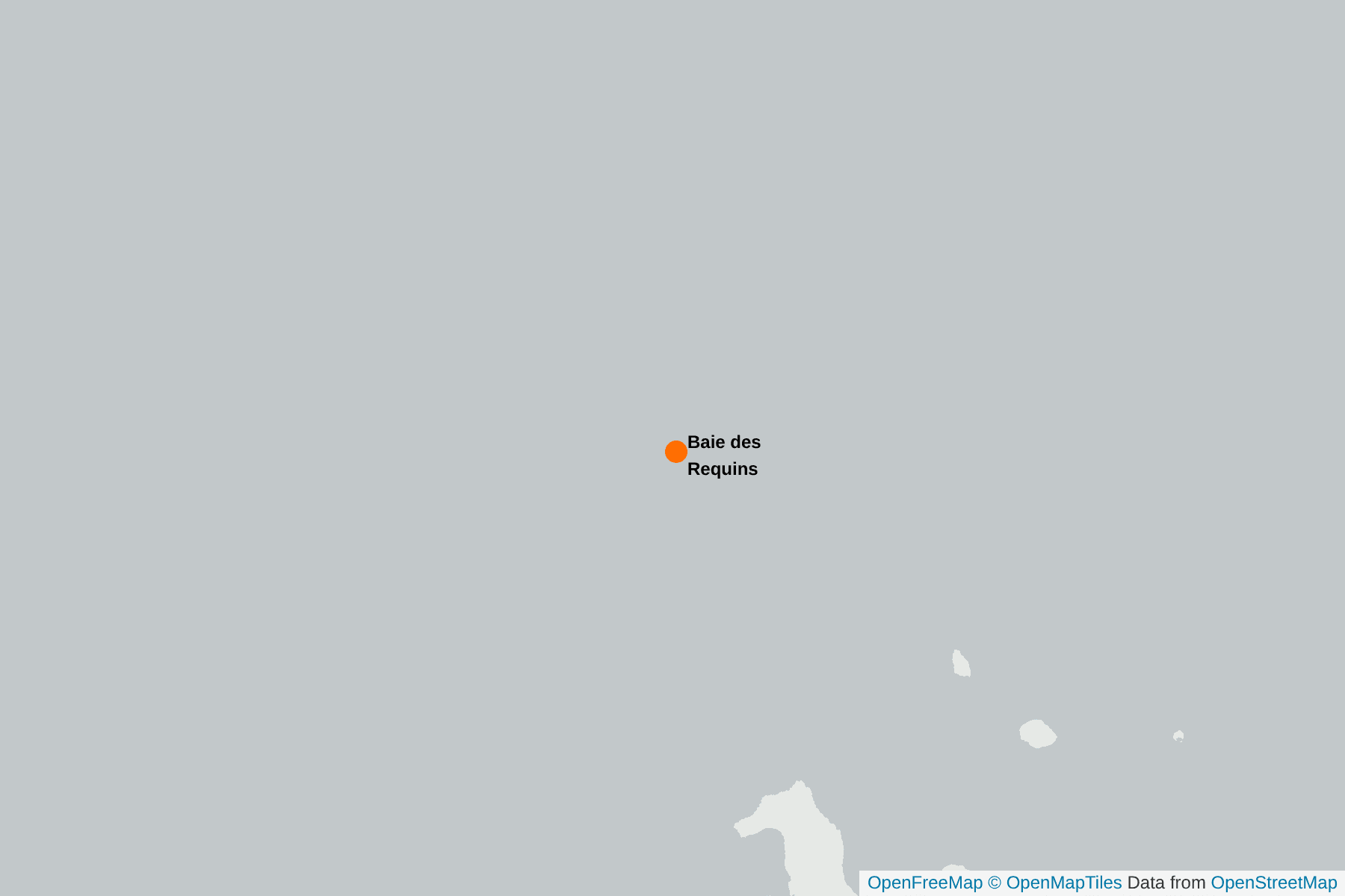 Carte de Baie des Requins